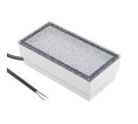 ledscom.de Lampe LED encastrée dans le sol pour pavés CUS pour l'extérieur, IP67, carrée, 20 x 10cm, 2,8 W, 251lm, blanc chaud