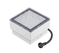 ledscom.de Lampe LED encastrée dans le sol pour pavés GORGON pour l'extérieur, IP67, carrée, 10 x 10cm, blanc froid