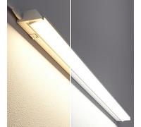 ledscom.de Lampe LED sous châssis LIWO, orientable, température de couleur réglable, 91cm, 15,2 W, 1597lm, blanc chaud/blanc sans câble d'alimentation