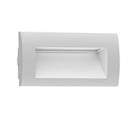 ledscom.de LED encastré mural ZIBAL, downlight pour l'extérieur, IP65 mat, 140 x 70mm, 3,3 W, 209lm, blanc chaud