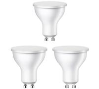 ledscom.de Lot de 3 ampoules LED GU10, PAR16, blanc chaud (2800 K), 0,5 W, 49 lm, 100°, mat