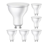 ledscom.de Lot de 6 ampoules LED GU10, PAR16, blanc chaud (2800 K), 0,5 W, 49 lm, 100°, mat