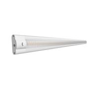 ledscom.de Luminaire d'agencement LED SIRIS blanc mat, blanc chaud, 2700 K, plat, 90 cm, 963 lm, 9,5 W, 24V DC, interrupteur, système de connexion ATOM, IP20, bloc d'alimentation nécessaire (non