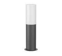 ledscom.de Luminaire de chemin/Borne d'éclairage GROPO pour l'extérieur avec capot en verre véritable Premium - résistant aux UV, pas de jaunissement, IP44, 41 cm, anthracite, 1x E27 471lm,