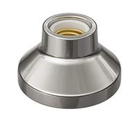 ledscom.de Plafonnier/douille de lampe ELEKTRA, porcelaine, argent brillant, 1x E27 max. 300W