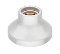 ledscom.de Plafonnier/douille de lampe ELEKTRA, porcelaine, blanc brillant, 1x E27 max. 300W