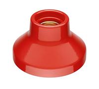 ledscom.de Plafonnier/douille de lampe ELEKTRA, porcelaine, rouge brillant, 1x E27 max. 300W