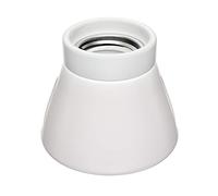 ledscom.de Plafonnier/douille de lampe MINZ, porcelaine, blanc brillant, 1x E27 max. 300W