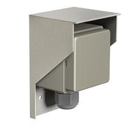 ledscom.de Prise extérieure/humide PIWI, en saillie, IP44, 1x Schuko, 16A/230V, inox, plastique