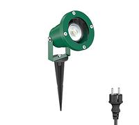 ledscom.de Projecteur de jardin DUK avec piquet de terre pour l'extérieur, IP65, fiche, vert, in U10 LED 504lm blanc
