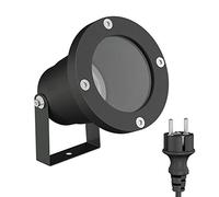 ledscom.de Projecteur de jardin DUK pour l'extérieur, IP65, fiche, noir, 1x GU10 max. 15W