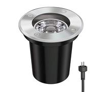 ledscom.de Spot encastré de sol BOJA pour l'extérieur inox rond IP67 108mm Ø in U5.3 LED (blanc, 5,38W, 524lm, 30°)