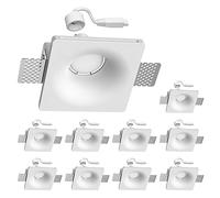 ledscom.de Spot encastré en plâtre GIDS DIY incl. lampe GU10 450lm blanc chaud chacun 10er Set