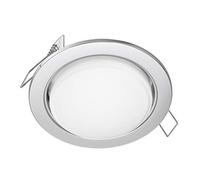 ledscom.de Spot LED encastré Zobe plat GX53 chromé mat rond 6,105W 560lm blanc 107mm Ø cercle de perçage 90mm Ø