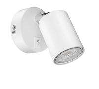 ledscom.de Spot mural WAIKA, à une flamme, avec interrupteur, GU10 LED, PAR16, blanc chaud, 6,05W, 374lm, 70°, variateur à 3 positions