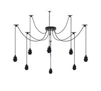 LEDSone Spider Lights, lustre suspendu en forme d'araignée, lustre de plafond vintage E27, lampe industrielle pour chambre à coucher, cuisine, bar (style 5, sans ampoule)