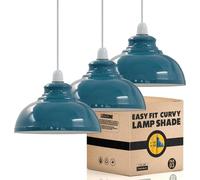 LEDSone Suspensions de plafond industrielles, abat-jour en style rétro-vintage rond en forme de dôme pour lampes suspendues au plafond