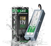 LEDSone Transformateur LED Alimentation Pilote LED étanche IP67 dans Un boîtier en Alliage d'aluminium Convient pour l'éclairage de Bande LED, Le Module LED et l'éclairage extérieur DC12V (15.00)