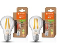 LEDVANCE Ampoule à économie d'énergie, ampoule à filament, E27, blanc chaud (3000K), 7,2 watts, remplace une ampoule de 100W, très efficace et économe en énergie, pack de 1 (Lot de 2)