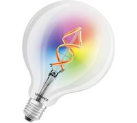 LEDVANCE Ampoule LED WFG30D E27 4,5W RGB WiFi Filament Globe Blanc chaud Compatible Alexa & Google