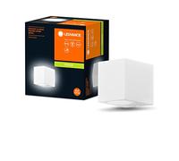 LEDVANCE Applique d'extérieur ENDURA Classic Square Down, blanche, culot GU10 (max 35W), peut être équipée d'une lampe normale ou intelligente, types down ou up/down, protection IP44