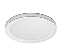 LEDVANCE Applique et plafonnier LED intelligents pour une utilisation en intérieur avec technologie WiFi, couleur de la lumière variable(3000K-6500K), gris, 495mm,compatible avec Google et Alexa,ORBIS