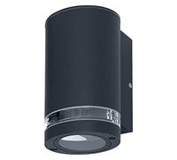 LEDVANCE Applique murale à LED pour 1x source lumineuse GU10, éclairage pour l'extérieur, pour éclairage indirect unilatéral avec anneau transparent, ENDURA BEAM GAP Wall Down GU10