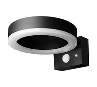 LEDVANCE Applique murale solaire à cercle unique Endura Style, Polycarbonate, 6 W, Noir, Taille unique