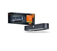 LEDVANCE Applique solaire ENDURA Style Oval, lumière blanc froid 4000K, capteur intégré, utilisable sans alimentation, longue autonomie : 30 fois 60 secondes en mode PIR, protection IP44, noir