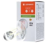 Ledvance Classic LED E27 ampoule filament claire 6.5W 806lm - 840 blanc froid | Remplacement de 60W