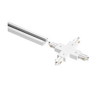 LEDVANCE Connecteur croisé optionnel TRACKLIGHT, blanc, pour connecter quatre rails d'alimentation qui se rencontrent en un seul endroit, design moderne de type loft, pour différents arrangements