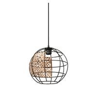 LEDVANCE Decor Cage Globe Lampe suspendue, style industriel, noir/marron, boîtie