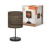 LEDVANCE Decor Cardboard Cylindre marron en carton ondulé, E27, diamètre 200 mm, abat-jour en matériau recy urabgrâce à une source lumineuse remplaçable, facià installer