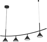 LEDVANCE Decor Fuji 4XPendant Linear 16W 930 Noir - Lampes pendulaires