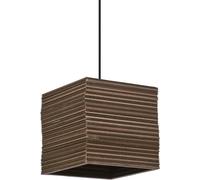 LEDVANCE Decor Pendentif carré en carton E27 Marron - Lampes pendulaires