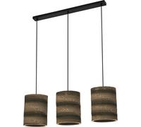 LEDVANCE Décor Pendule cylindrique en carton 3XE27 Marron - Lampes pendulaires