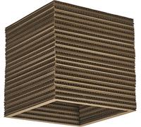 LEDVANCE Decor Plafonnier carré en carton E27 Marron - Lampes d’ambiance, de table et sur pied