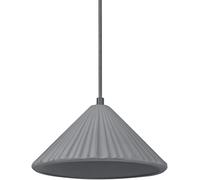 LEDVANCE Décor Pyramide en béton Suspension E27 Gris foncé - Lampes pendulaires