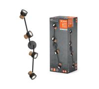 LEDVANCE Decor Spot Cork 4X3.4W 927 GU10 BK LEDV, 13.6 W, Black