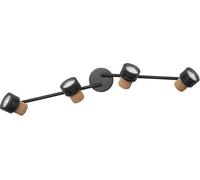 LEDVANCE Decor Spot Cork GU10 Noir 4x3,4W 927 DIM - Lampes murales et de plafond
