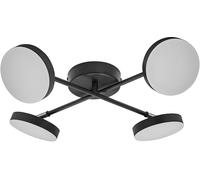 LEDVANCE Decor Spot Moon 4Spot Cross 21W 830 Noir - Lampes murales et de plafond