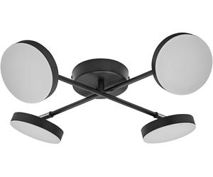LEDVANCE Decor Spot Moon 4Spot Cross 21W 830 Noir - Lampes murales et de plafond