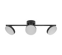 LEDVANCE Spot décoratif Moon 3 spots 16 W 830 noir - Lampes murales et de plafond