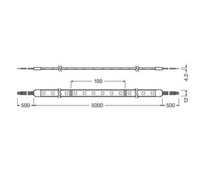 Ledvance EC Value LS VAL-500/RGB/5/IP6 Bande LED RVB flexible IP65 500 lm/m avec variateur