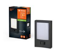LEDVANCE Éclairage extérieur ENDURA STYLE ENTRANCE, 13W, 900lm, lampe d’entrée, gris foncé, détecteur de mouvement, capteur de lumière du jour, IP44, température de couleur 3000K, ton blanc chaud