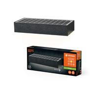 LEDVANCE ENDURA STYBRICKLUME, lumière solaire, 6W, 850lm, gris foncé, éclairage indirect, détecteur de mouvement, de lumière du jour e protection IP65, 3 000K, couleur de lumière blanc chaud