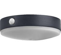 LEDVANCE ENDURA Style Applique murale solaire Tossa, lumière blanc chaud (3000K), capteur intégré, utilisable sans électricité, jusqu'à huit heures d'éclairage e protection IP44, noir