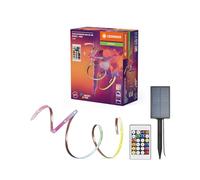 LEDVANCE FLEX Outdoor-Solar bande LED décorative multicolore pour l'extérieur avec panneau solaire avec Magic RGB ; RC ; IP44 ; dimmable ; blanc ; silicone ; 3 m ; ampoules non remplaçables