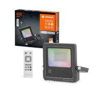 LEDVANCE Floodlight Wi-Fi, Projecteur à LED Wi-Fi avec télécommande, projecteur de 20W, 3000 K blanc chaud,1260 lumens, lampe RGB en aluminium, idéal pour l'extérieur