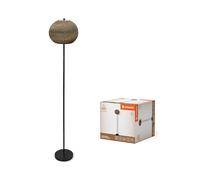 LEDVANCE lampadaire Decor Cardboard Ball marron en carton ondulé, léger, E27, hauteur 1600 mm, abat-jour en matériau recyclé, durabgrâce à une source lumineuse remplaçable, facià installer